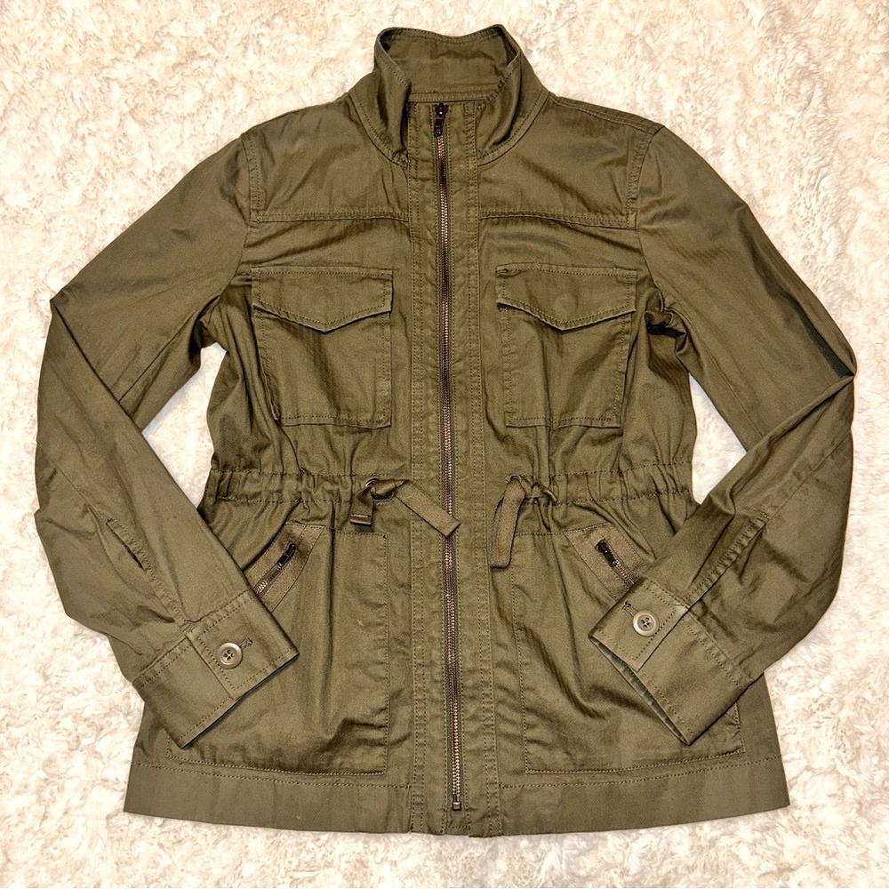 Olive Utility Jacket - Picture 4 of 10